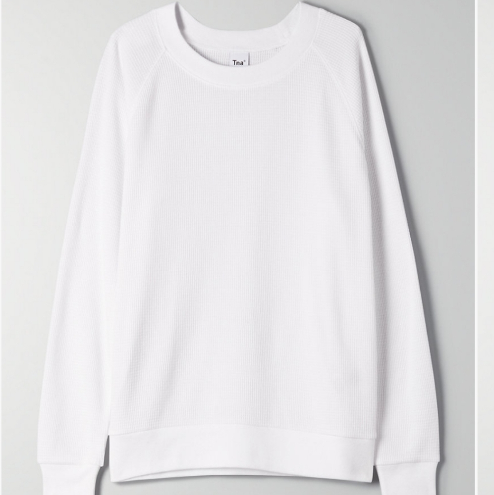 Aritzia TNA thermal top, white